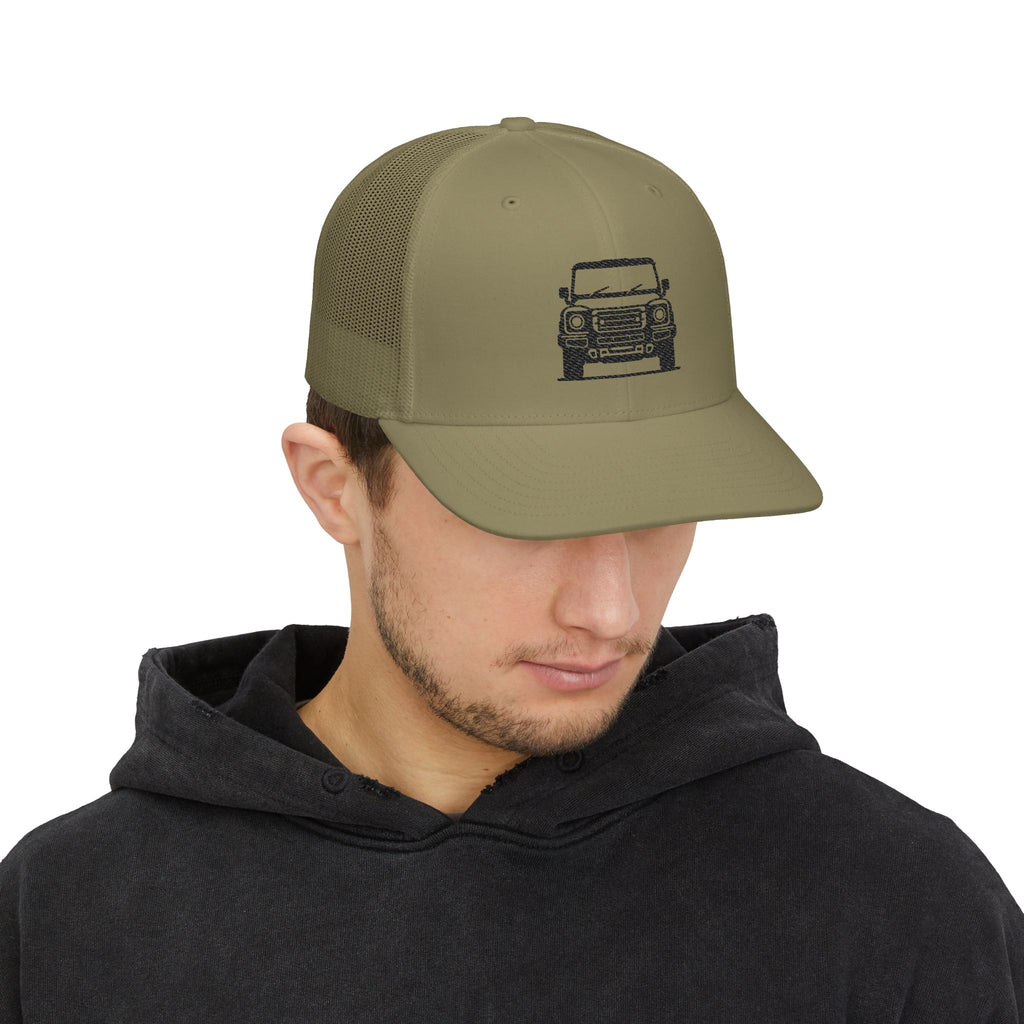 Richardson trucker hat with embroidered front-view boxy 4x4 mark – view 19