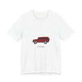 Boxy 4x4 Hambach Side Tee — Devil Red White Field — Pub to peak