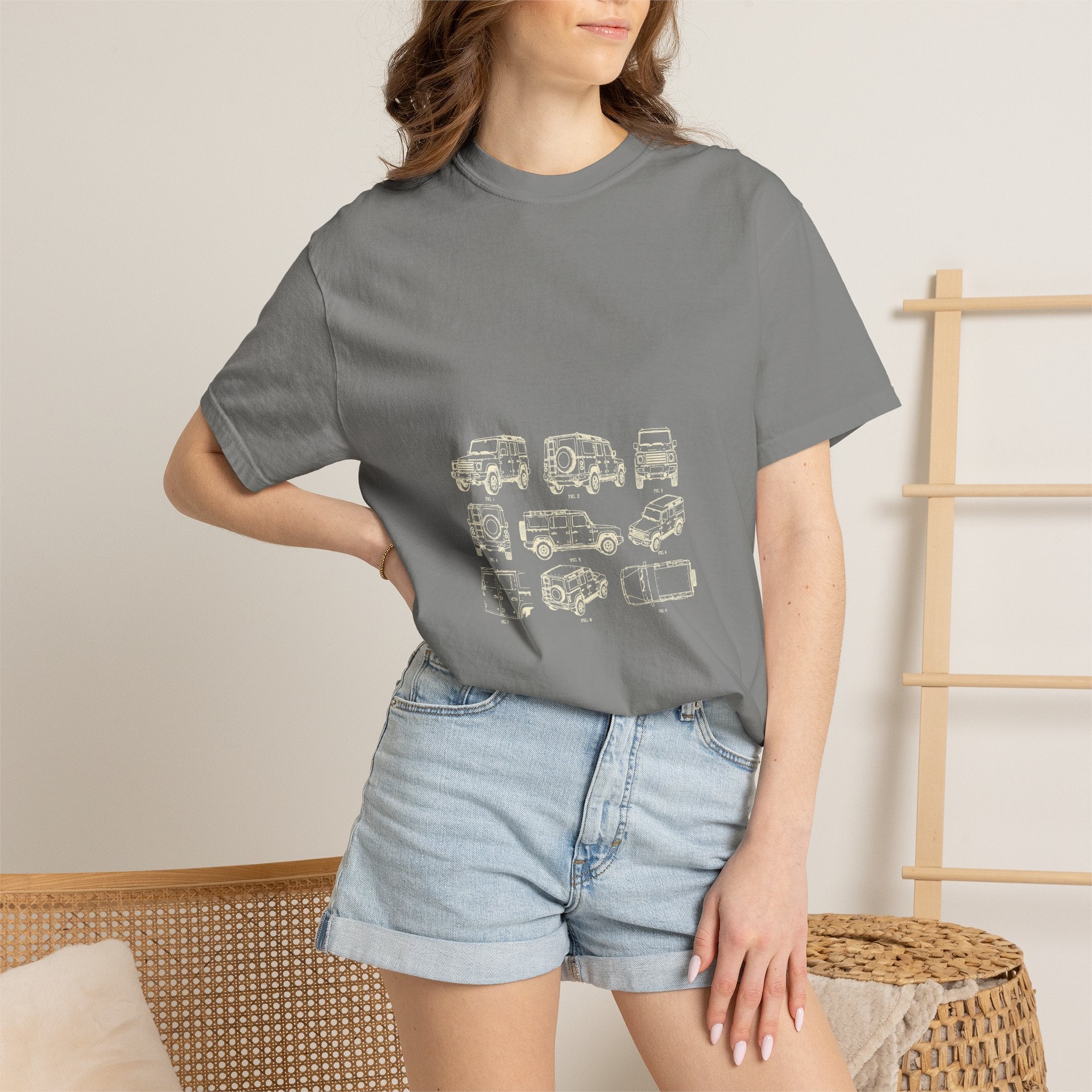 Boxy 4x4 Patent Sheet Tee
