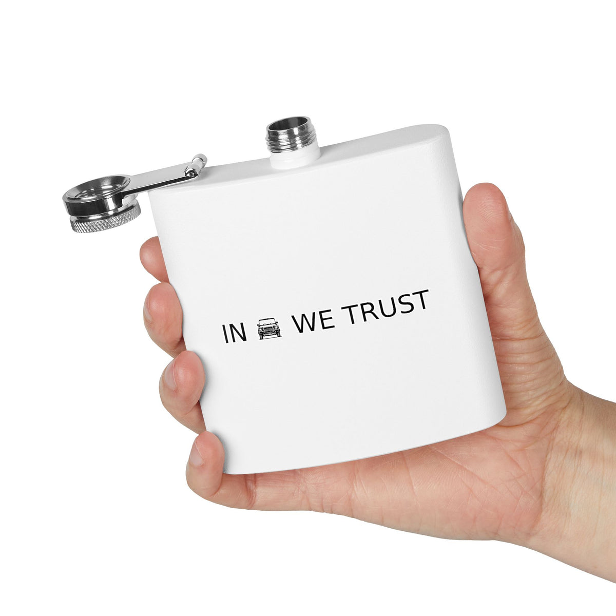 In We Trust Flask