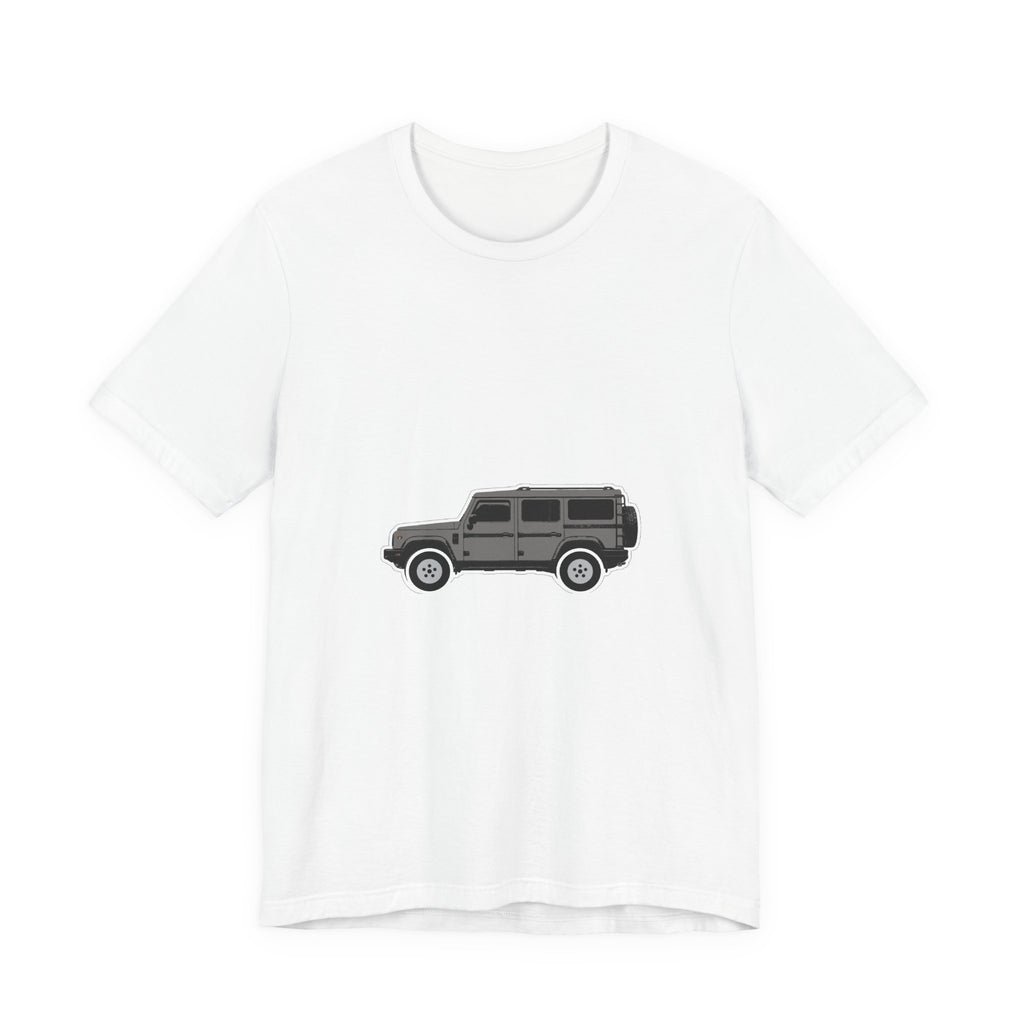 Boxy 4x4 Hambach Side Tee — Donny Grey White Field
