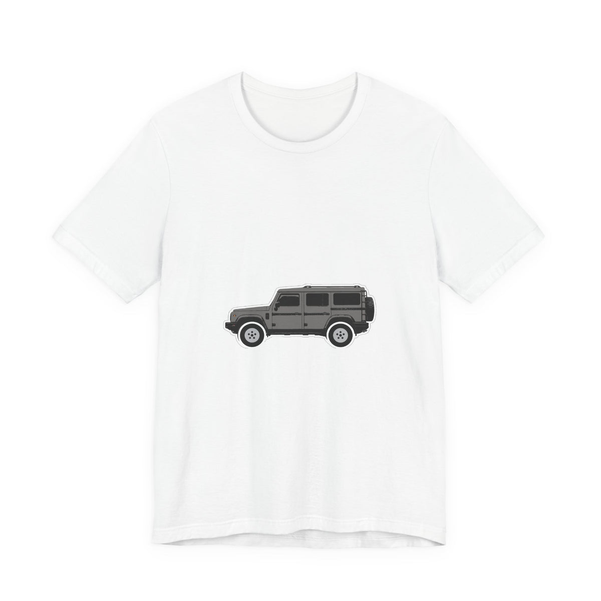 Boxy 4x4 Hambach Side Tee — Donny Grey White Field