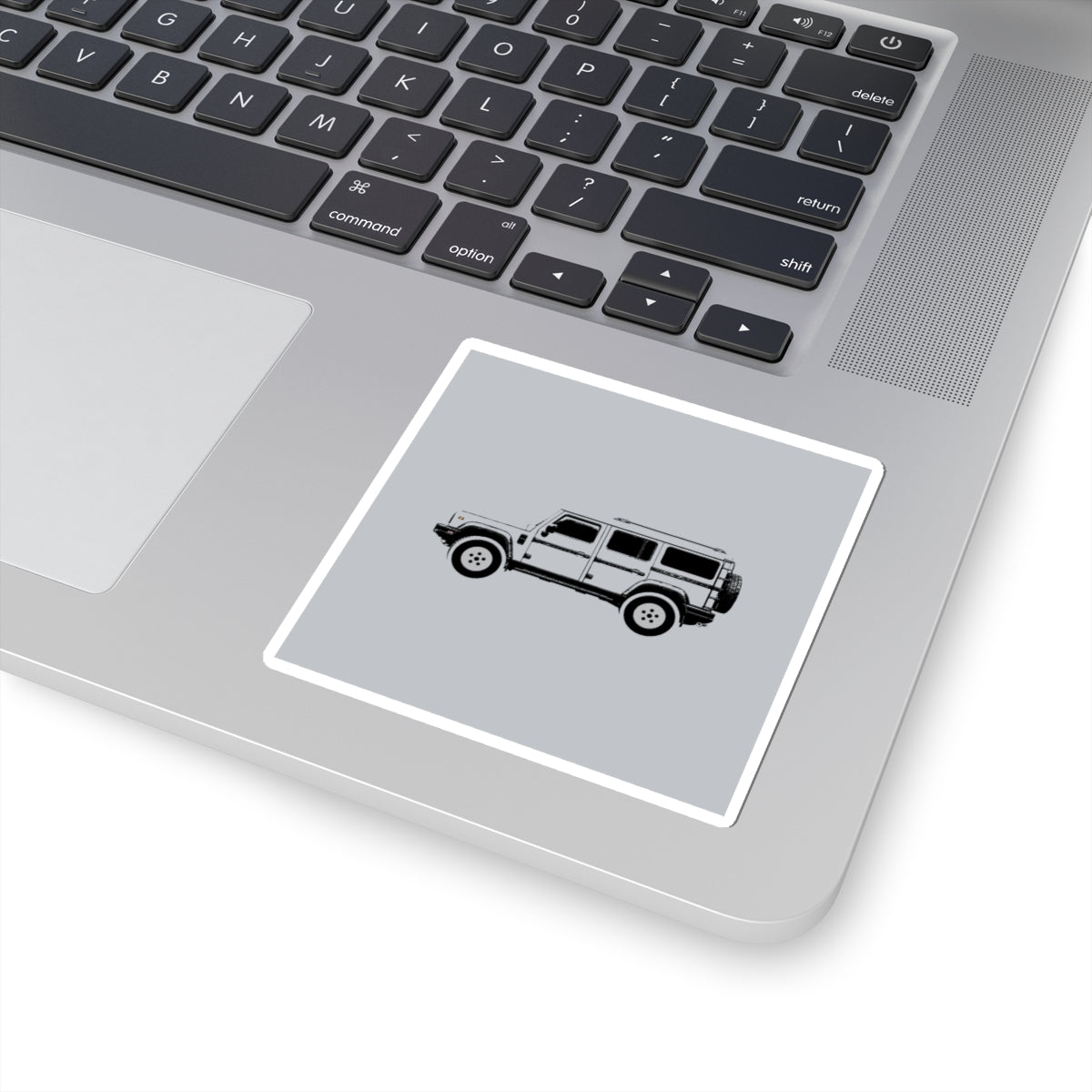 Boxy 4x4 Hambach Side Sticker — Sterling Silver