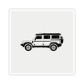 Boxy 4x4 Hambach Side Sticker — Scottish White Inky Roof