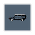 Boxy 4x4 Hambach Side Sticker — Shale Blue White Roof