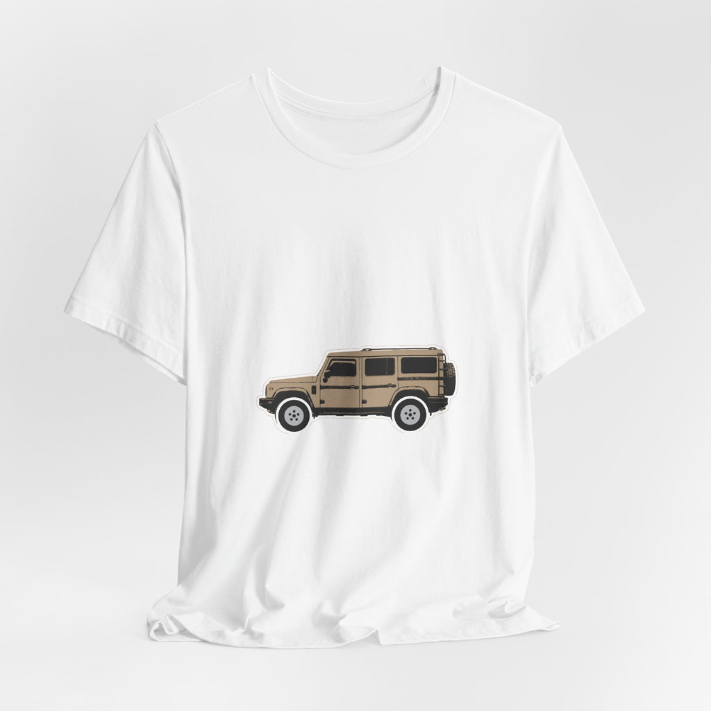 Boxy 4x4 Hambach Side Tee — Magic Mushroom White Field