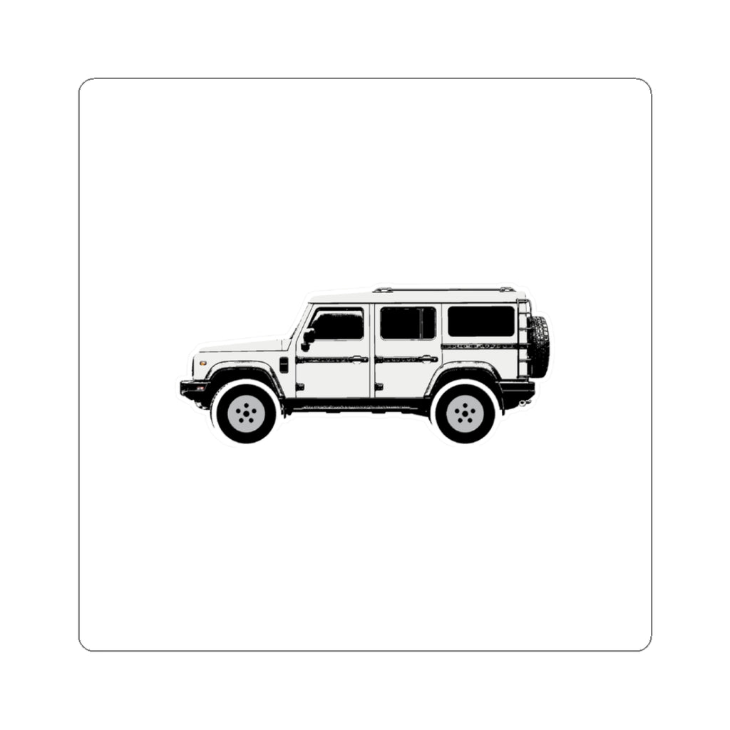 Boxy 4x4 Hambach Side Sticker — Scottish White White Field