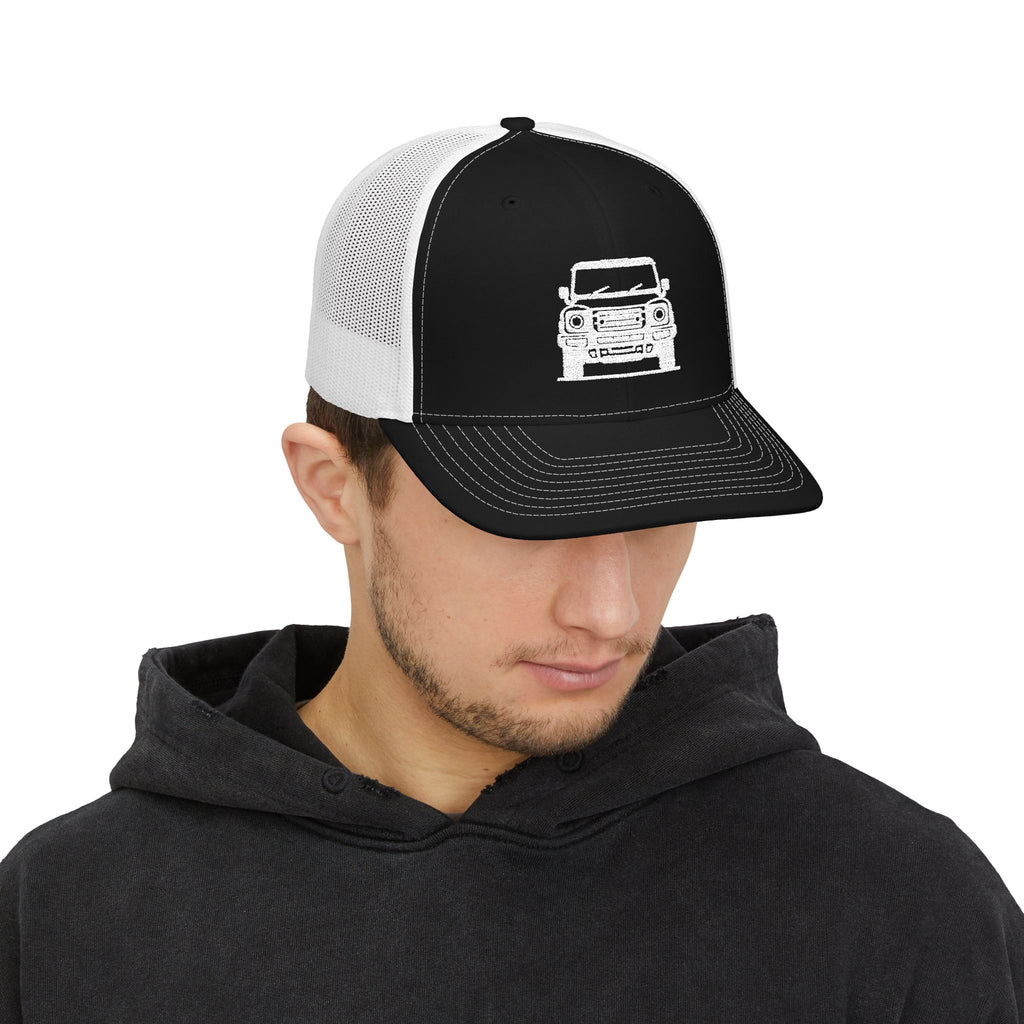 Richardson trucker hat with embroidered front-view boxy 4x4 mark – view 7