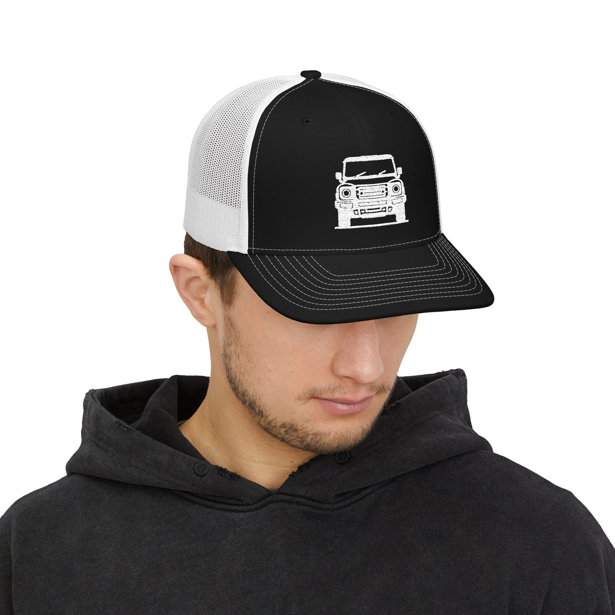 Richardson trucker hat with embroidered front-view boxy 4x4 mark – view 7