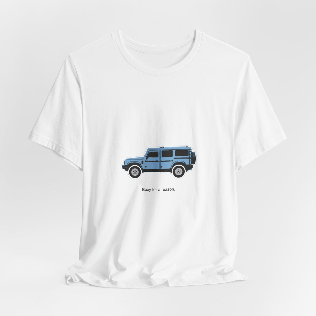 Boxy 4x4 Hambach Side Tee — Eldoret Blue White Field — Boxy for a reason