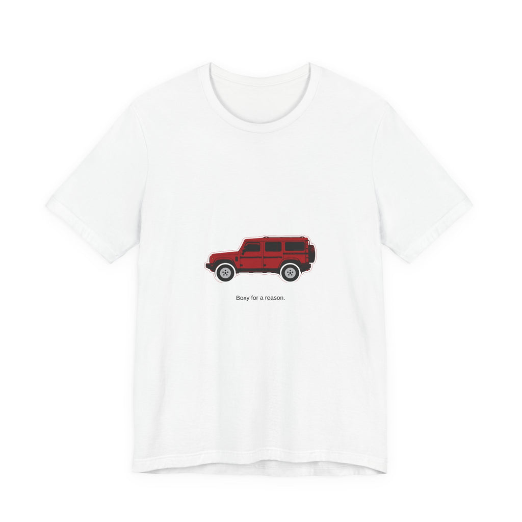 Boxy 4x4 Hambach Side Tee — Devil Red White Field — Boxy for a reason