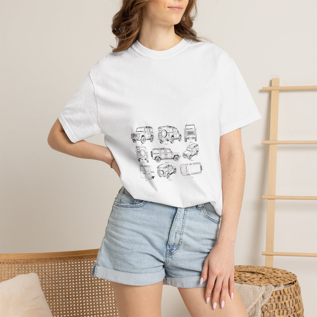 Boxy 4x4 Patent Sheet Tee