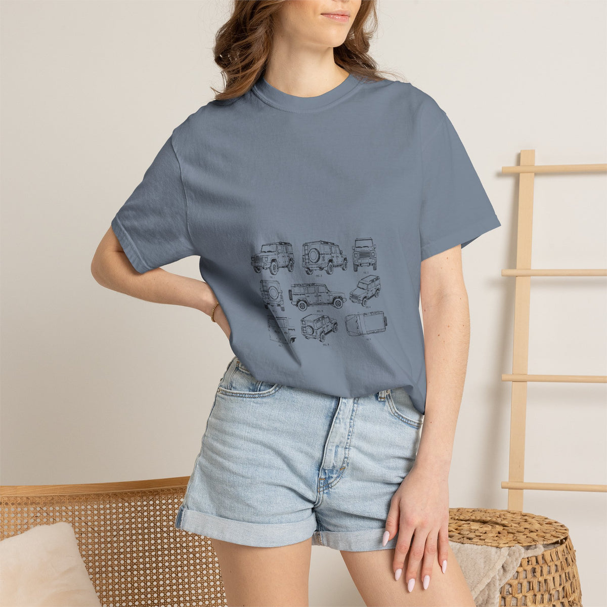 Boxy 4x4 Patent Sheet Tee