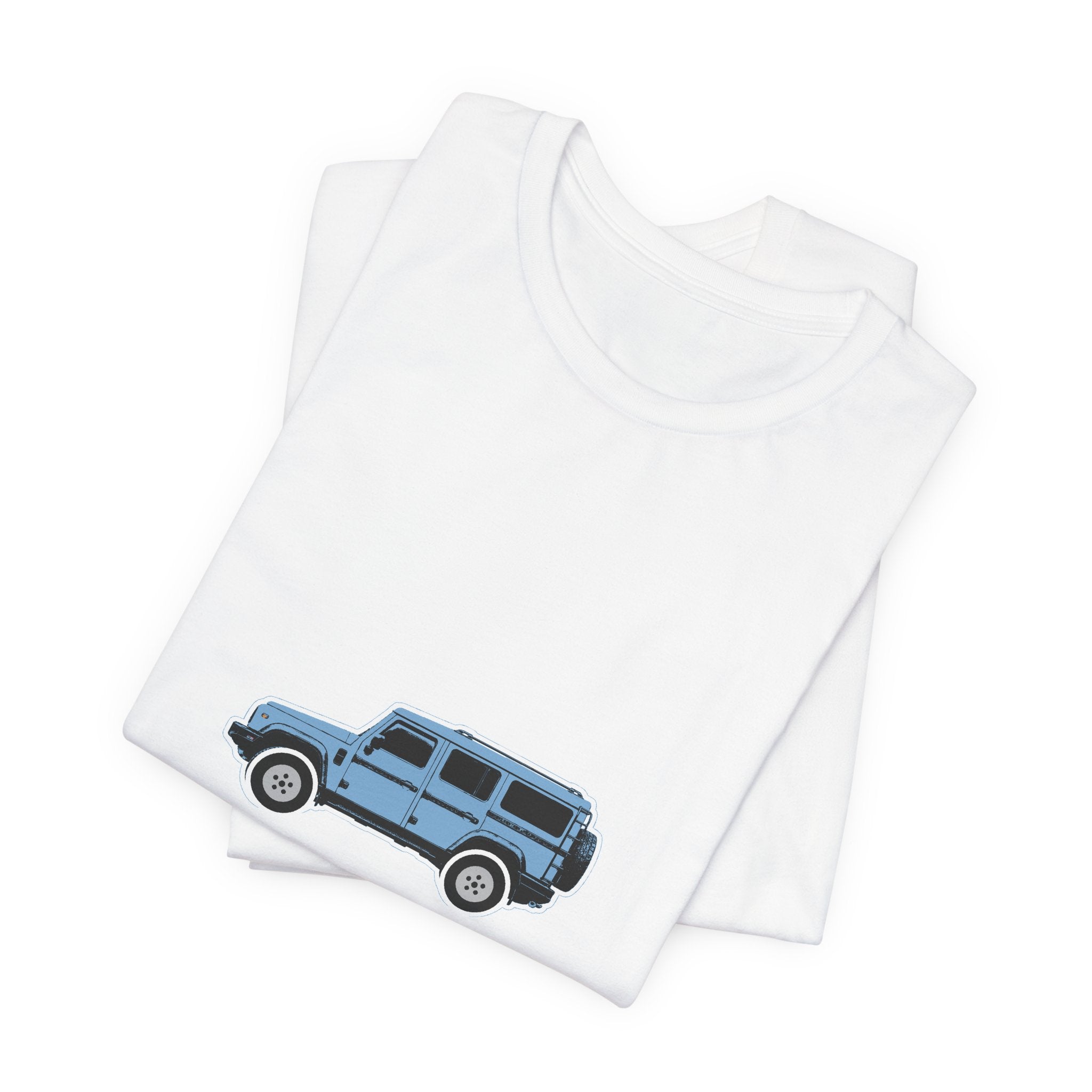 Boxy 4x4 Hambach Side Tee — Eldoret Blue White Field — Pub to peak