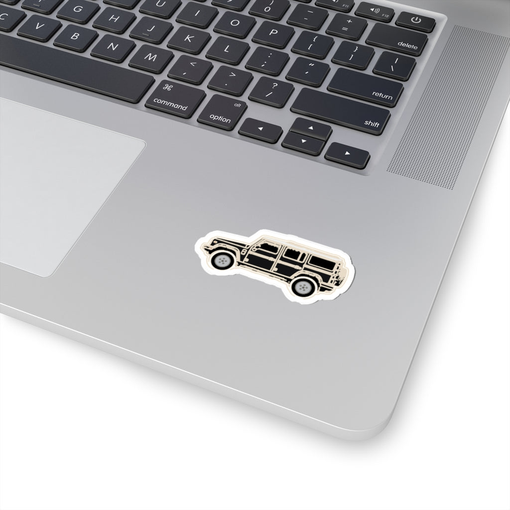 Boxy 4x4 Hambach Side Sticker — Inky Black White Roof