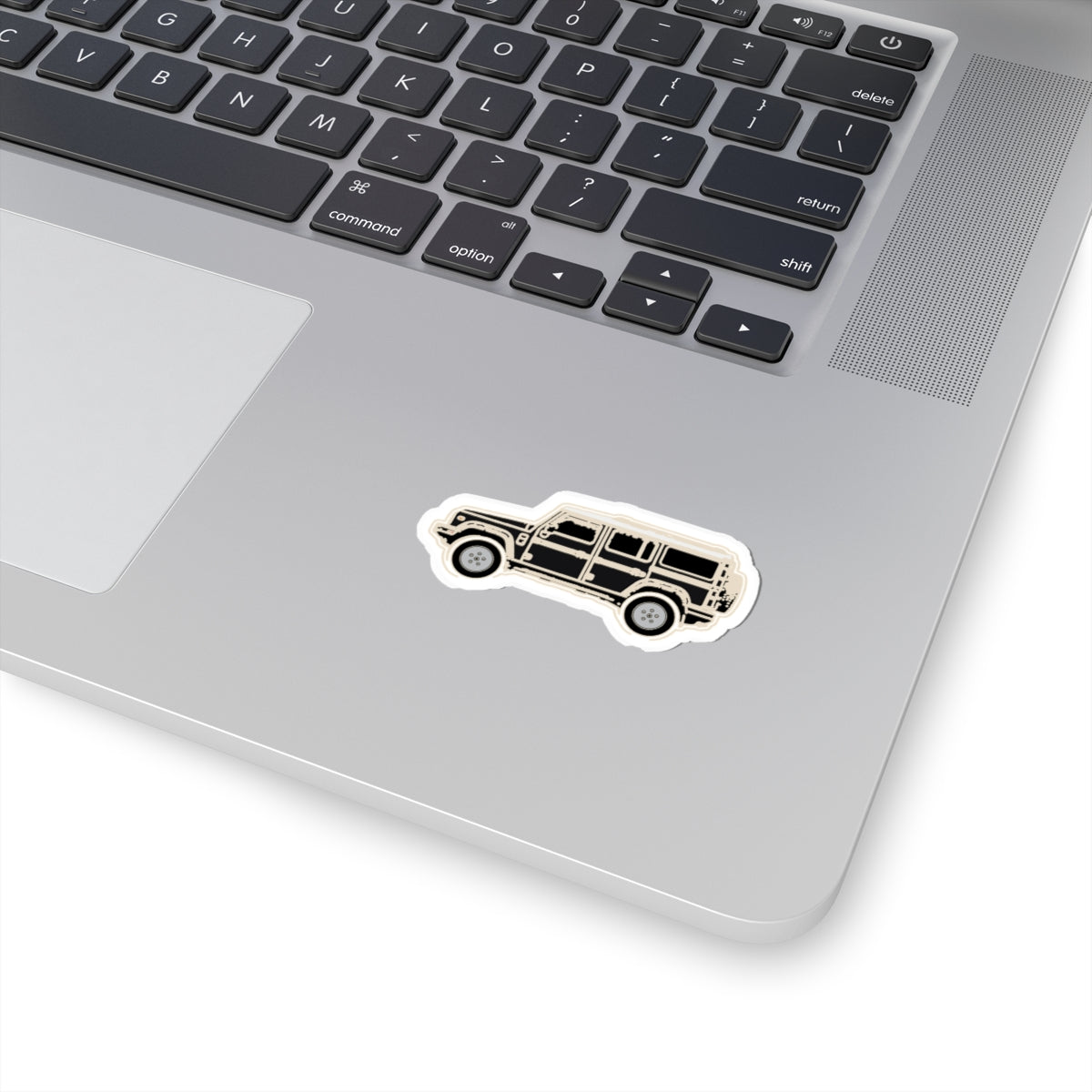 Boxy 4x4 Hambach Side Sticker — Inky Black White Roof