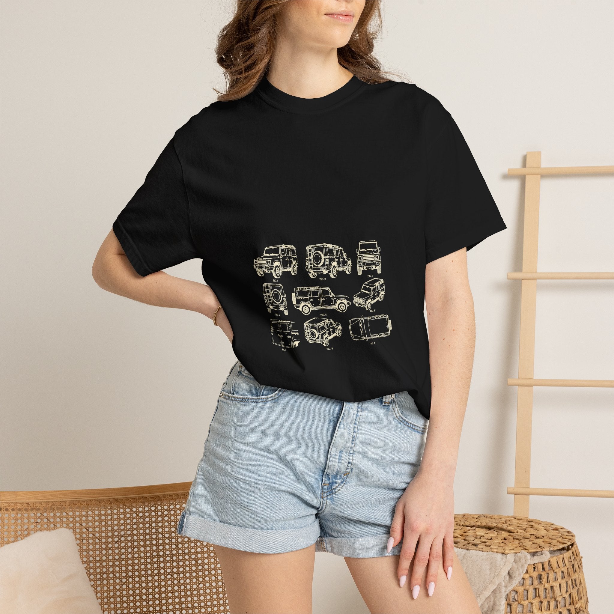 Boxy 4x4 Patent Sheet Tee