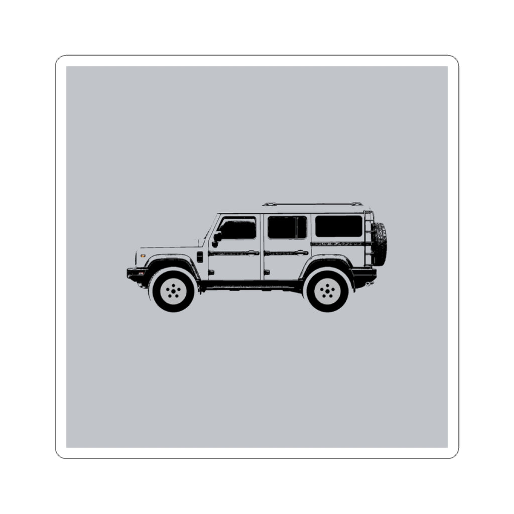 Boxy 4x4 Hambach Side Sticker — Sterling Silver