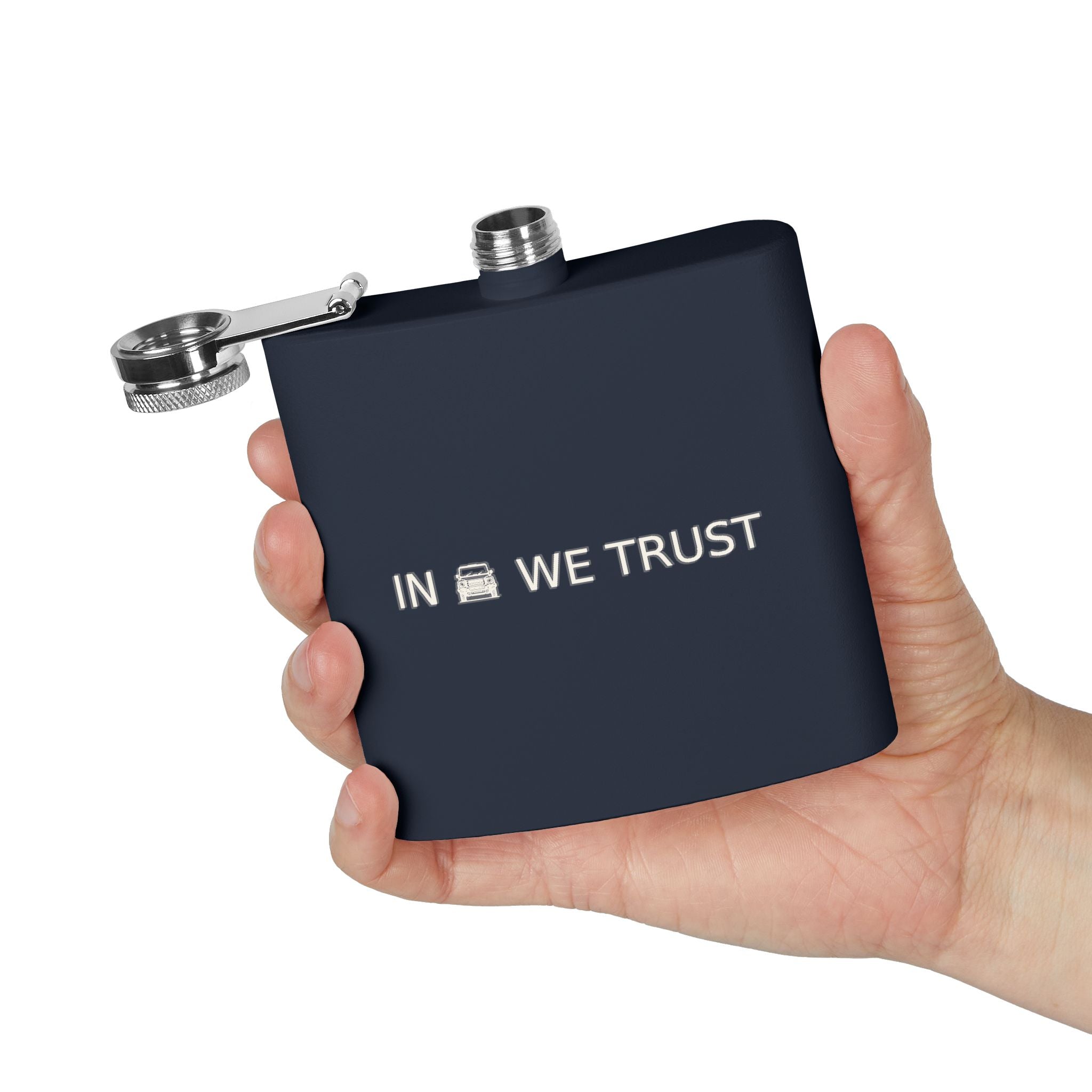 In We Trust Flask