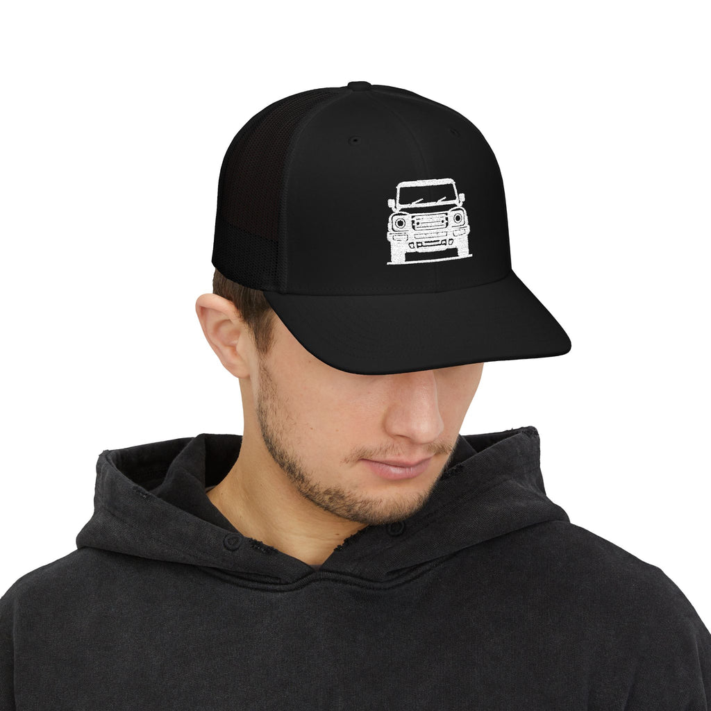 Richardson trucker hat with embroidered front-view boxy 4x4 mark – view 13