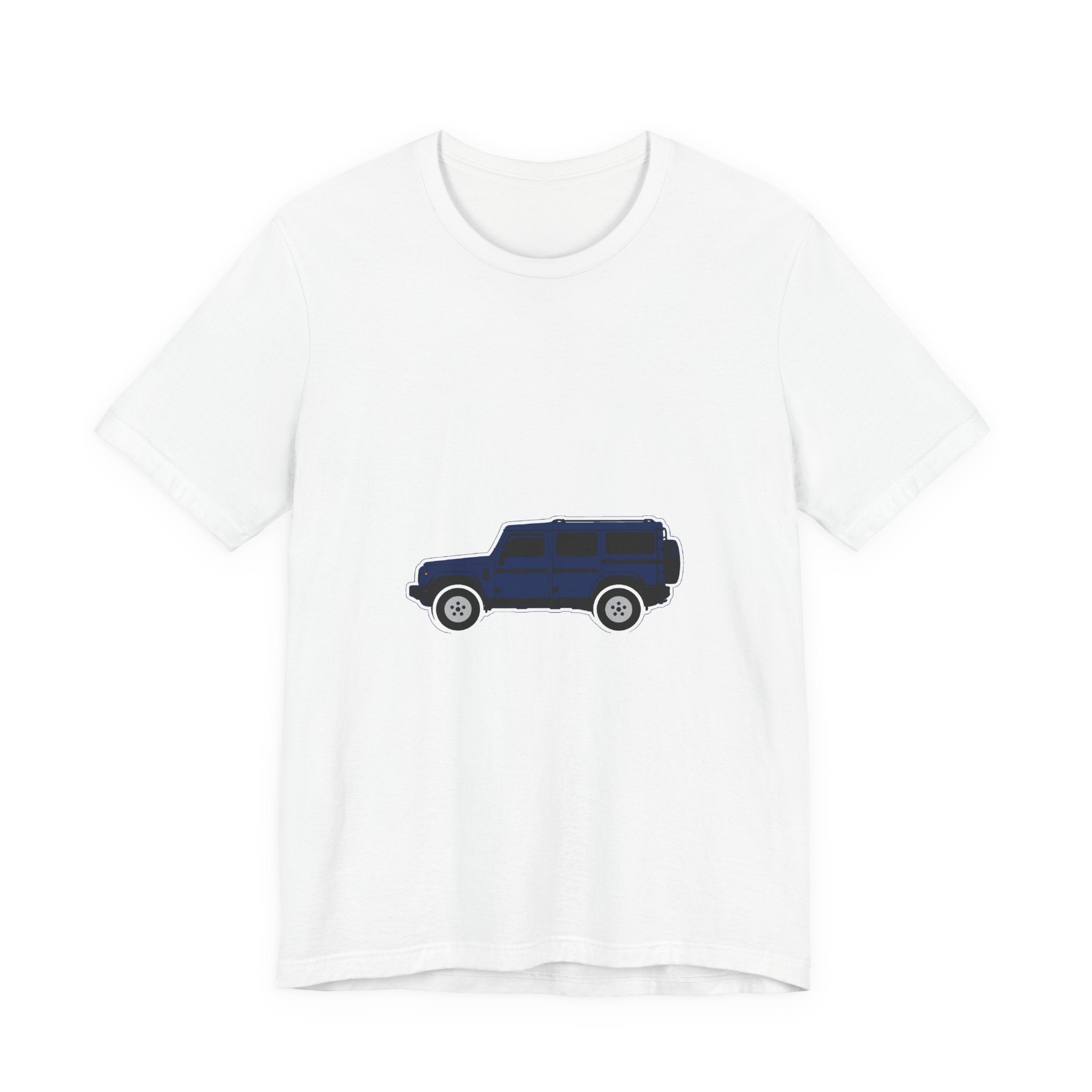 Boxy 4x4 Hambach Side Tee — Britannia Blue White Field
