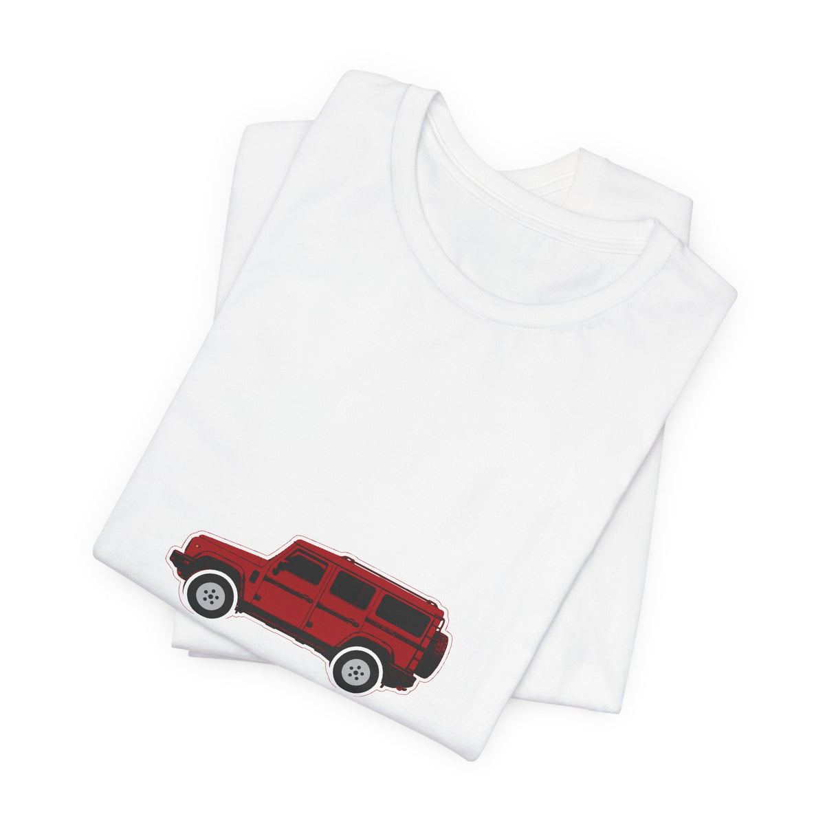 Boxy 4x4 Hambach Side Tee — Devil Red White Field — Boxy for a reason