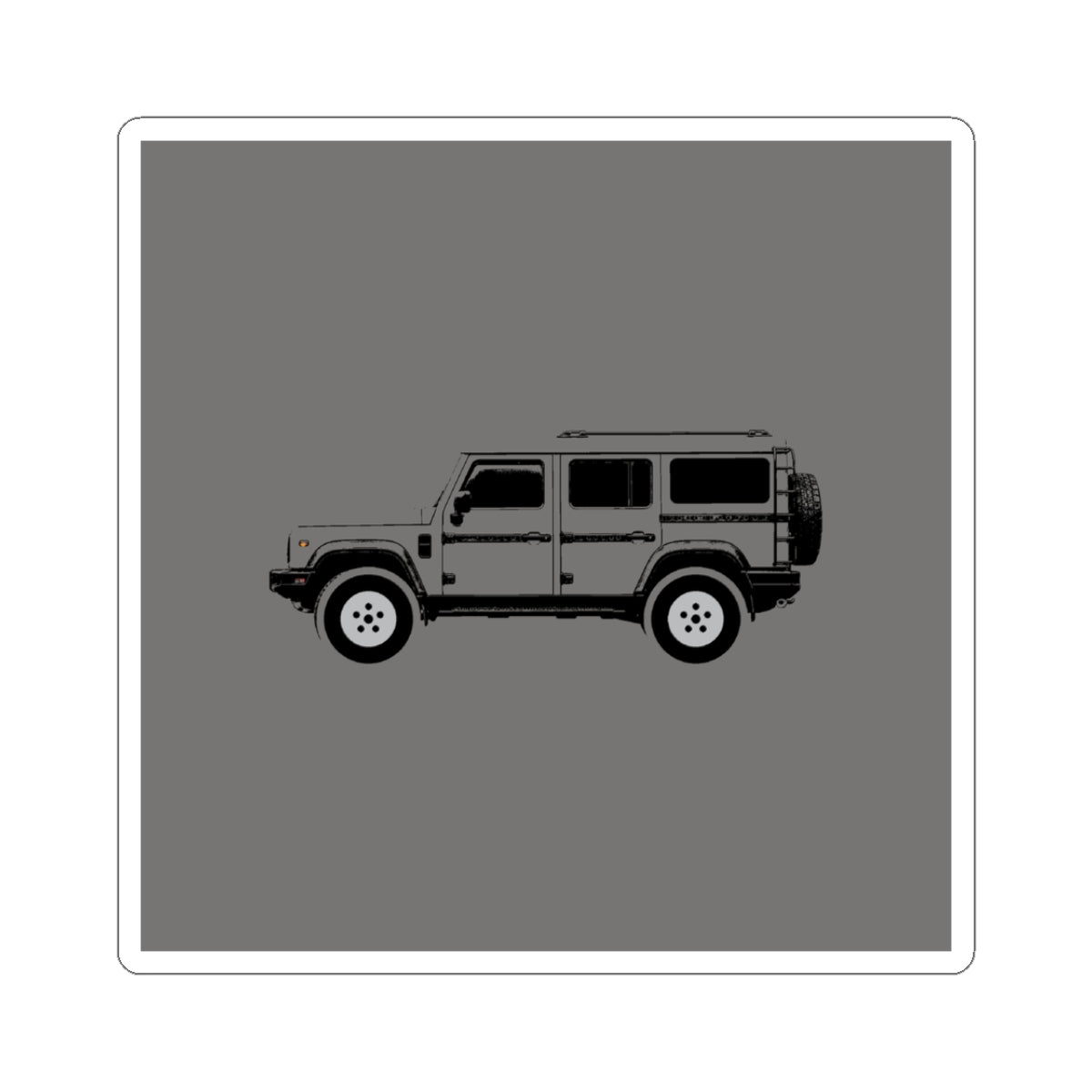 Boxy 4x4 Hambach Side Sticker — Donny Grey