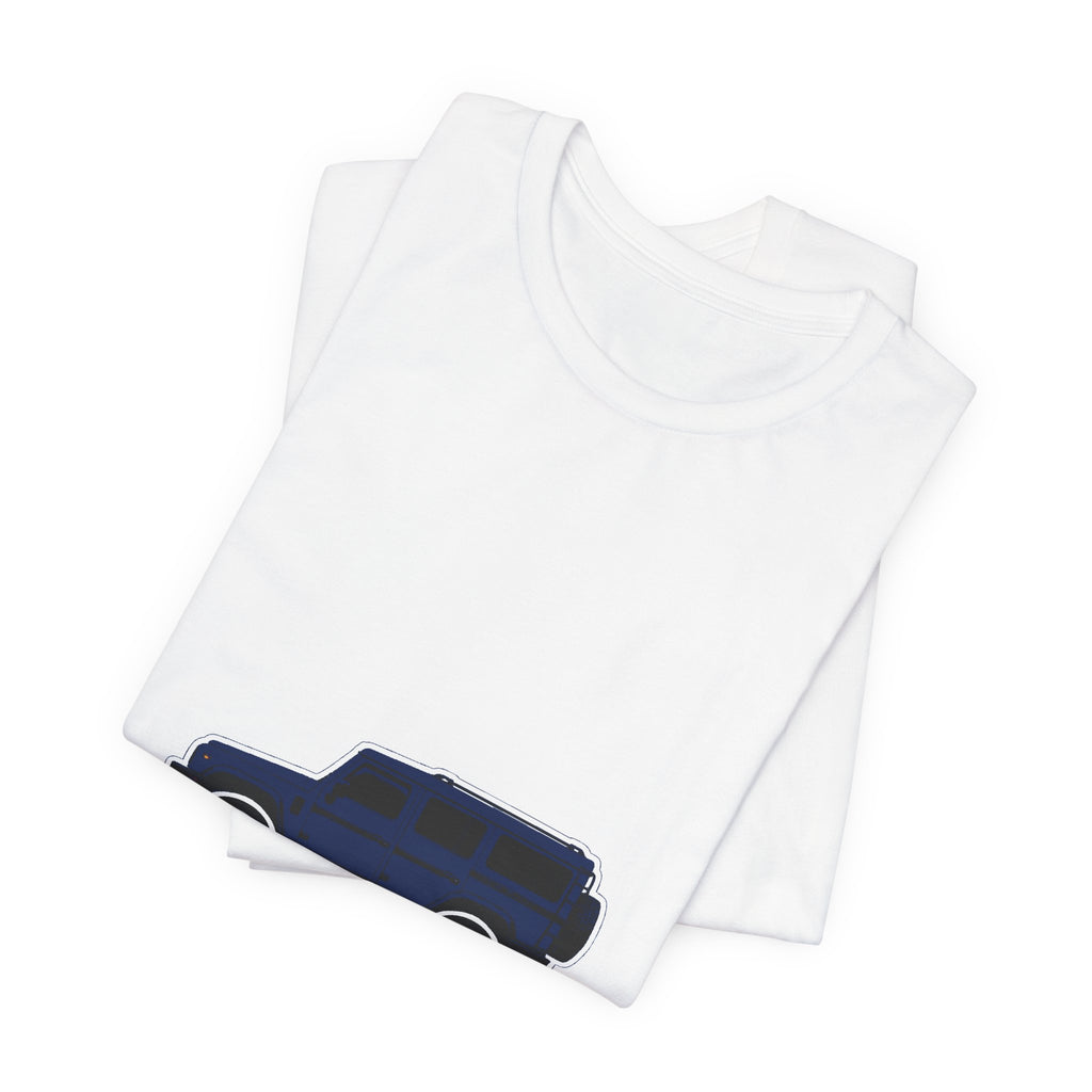 Boxy 4x4 Hambach Side Tee — Britannia Blue White Field