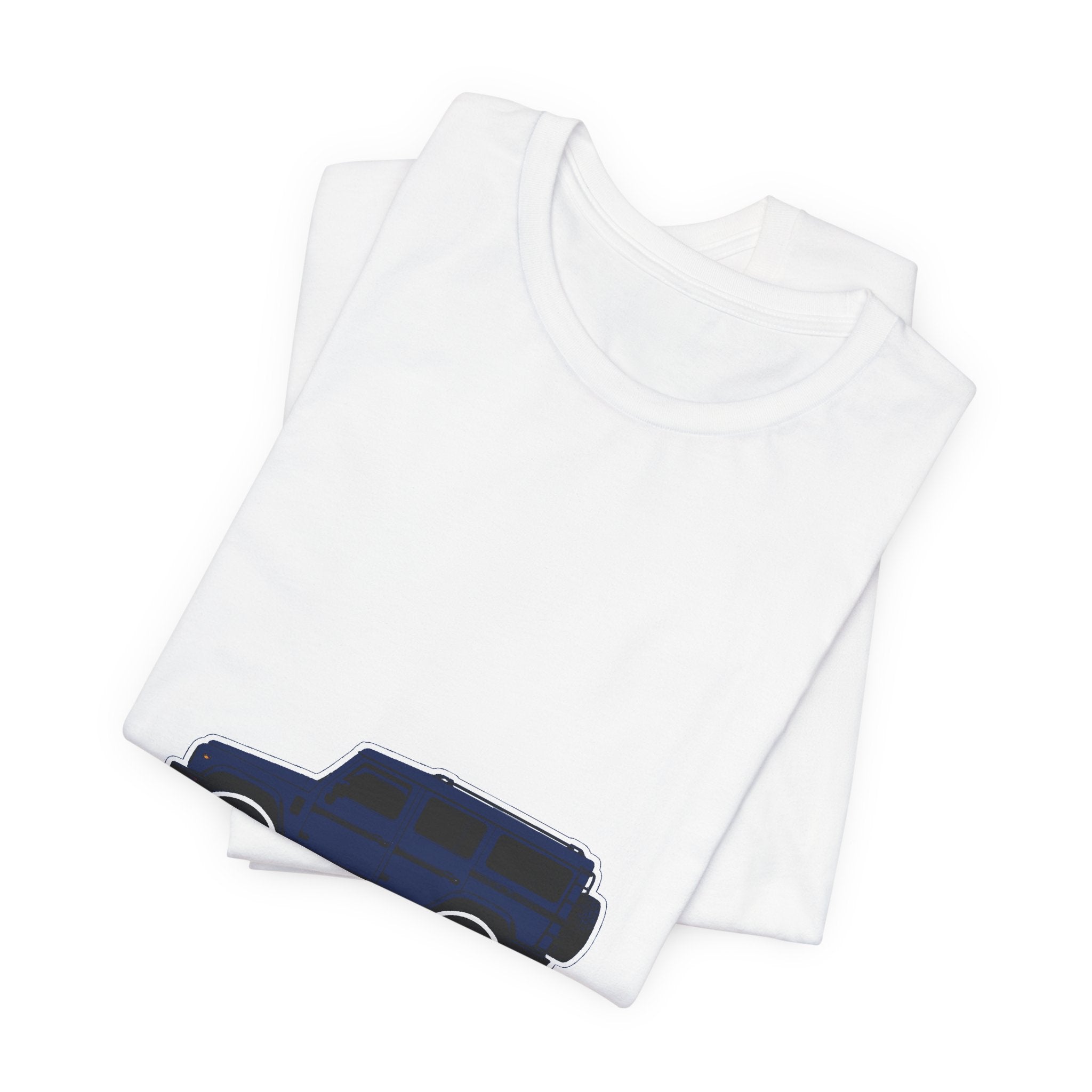 Boxy 4x4 Hambach Side Tee — Britannia Blue White Field