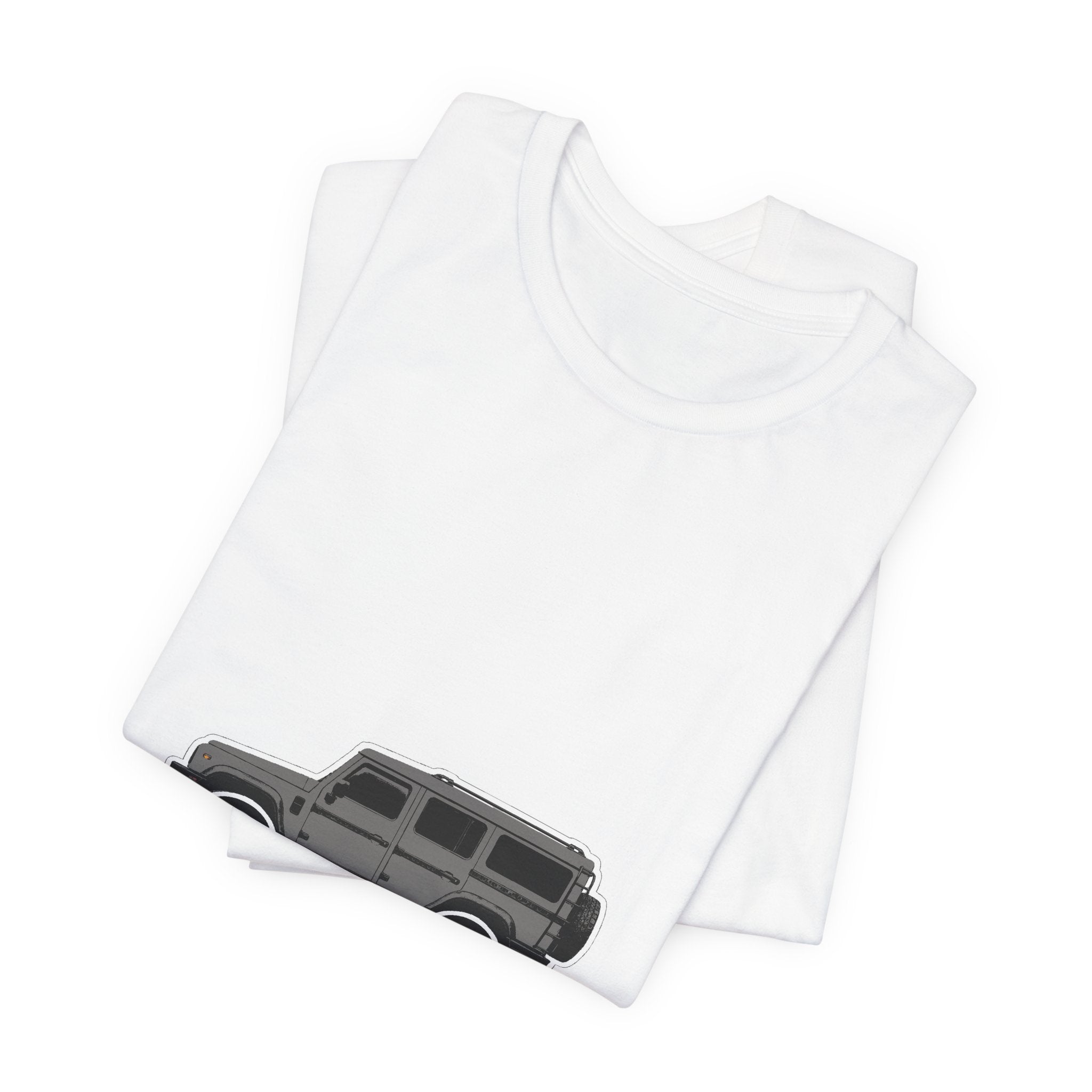 Boxy 4x4 Hambach Side Tee — Donny Grey White Field