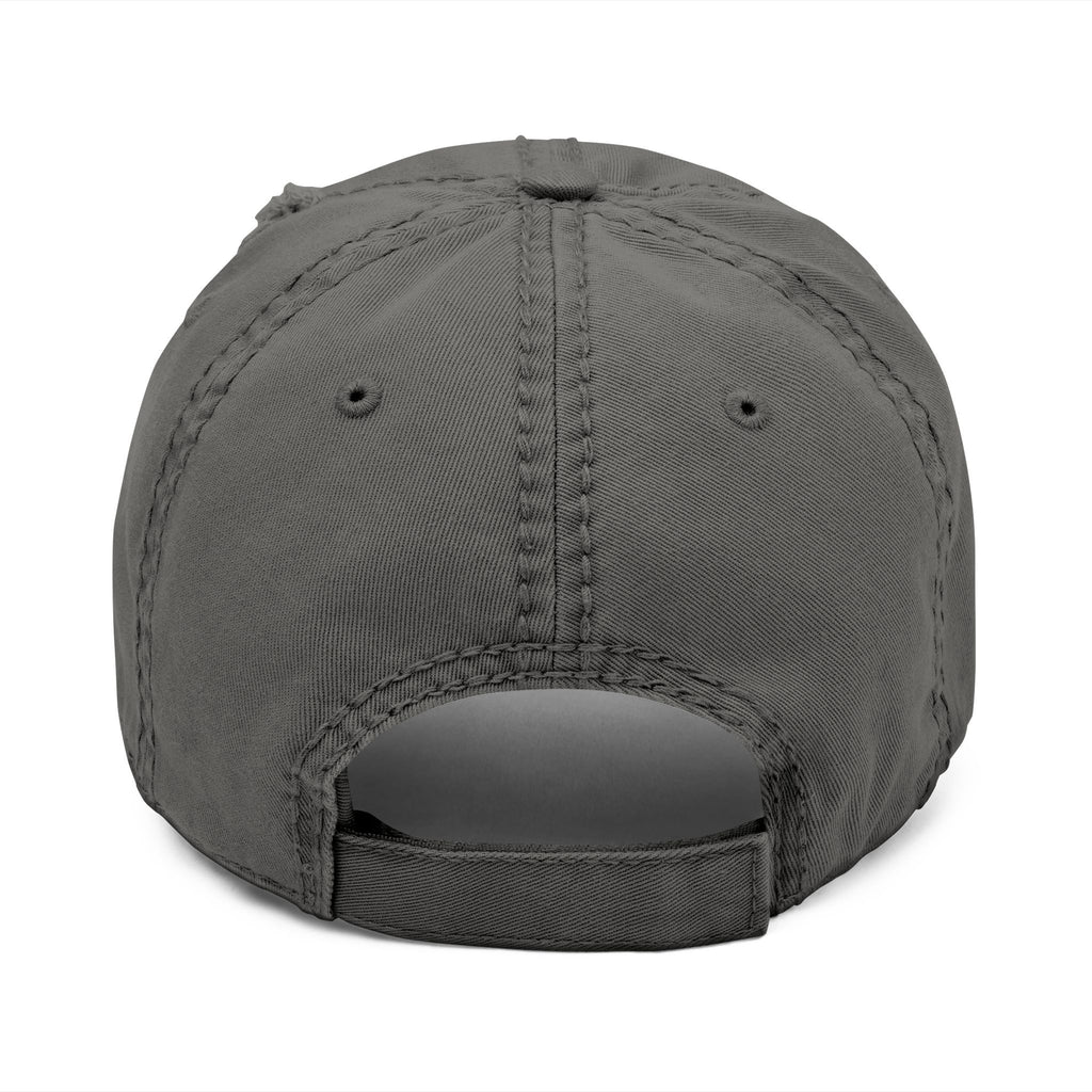 Distressed dad hat with embroidered GRENADIER wordmark and red Λ – view 3