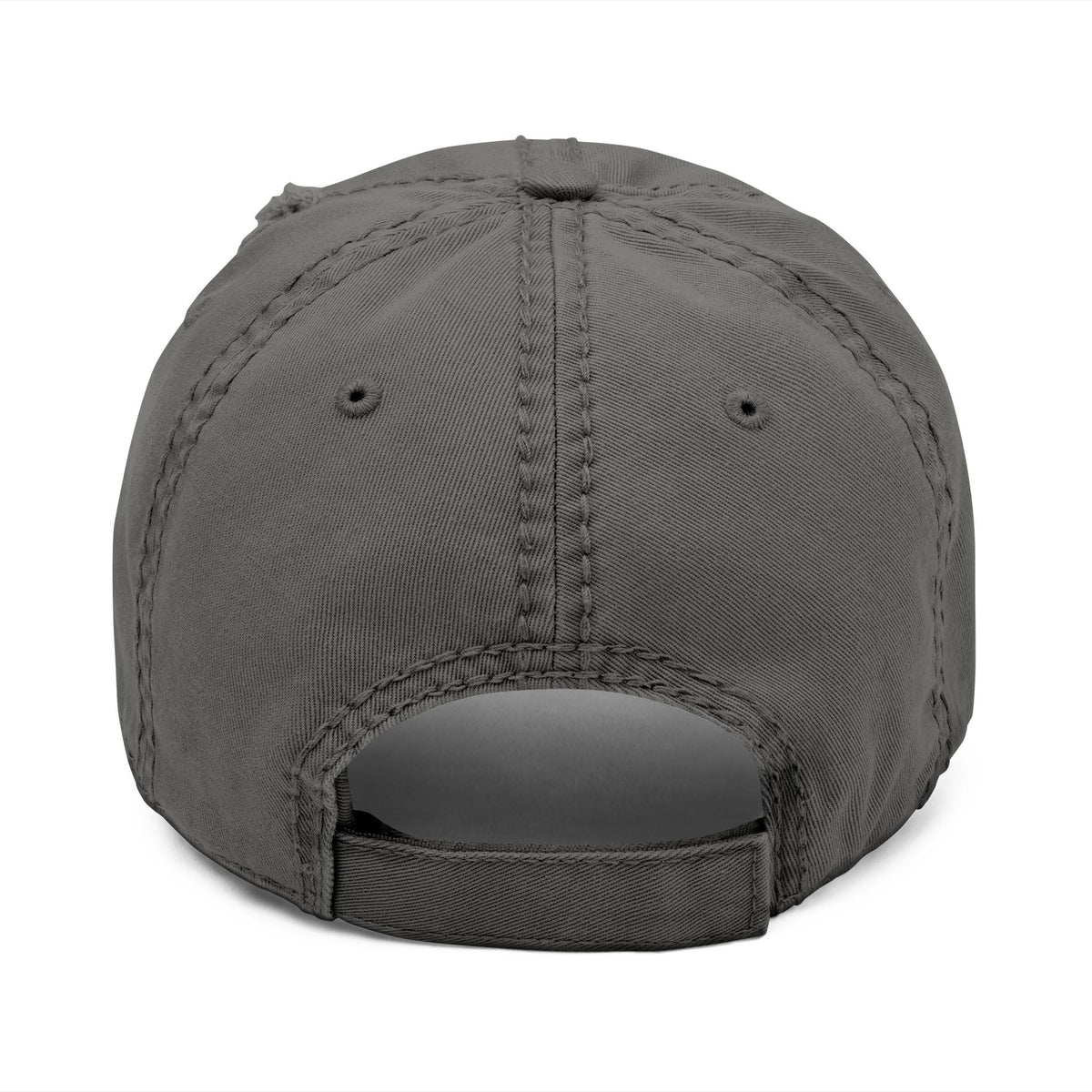 Distressed dad hat with embroidered GRENADIER wordmark and red Λ – view 3