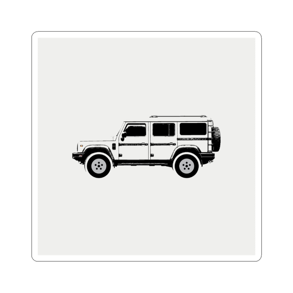 Boxy 4x4 Hambach Side Sticker — Scottish White