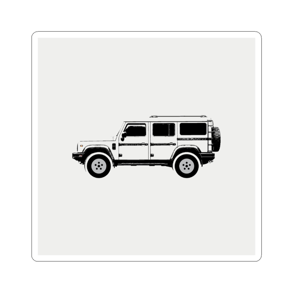 Boxy 4x4 Hambach Side Sticker — Scottish White