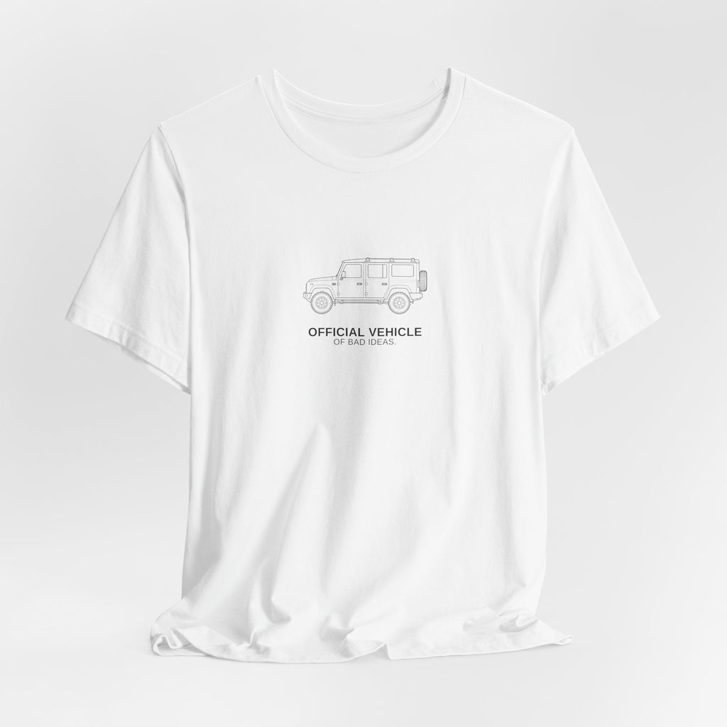 Tee with full-chest boxy 4x4 and bad-ideas joke lettering – view 7