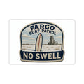 Embroidered-look sticker: Fargo Surf Patrol NO SWELL fake rescue patch