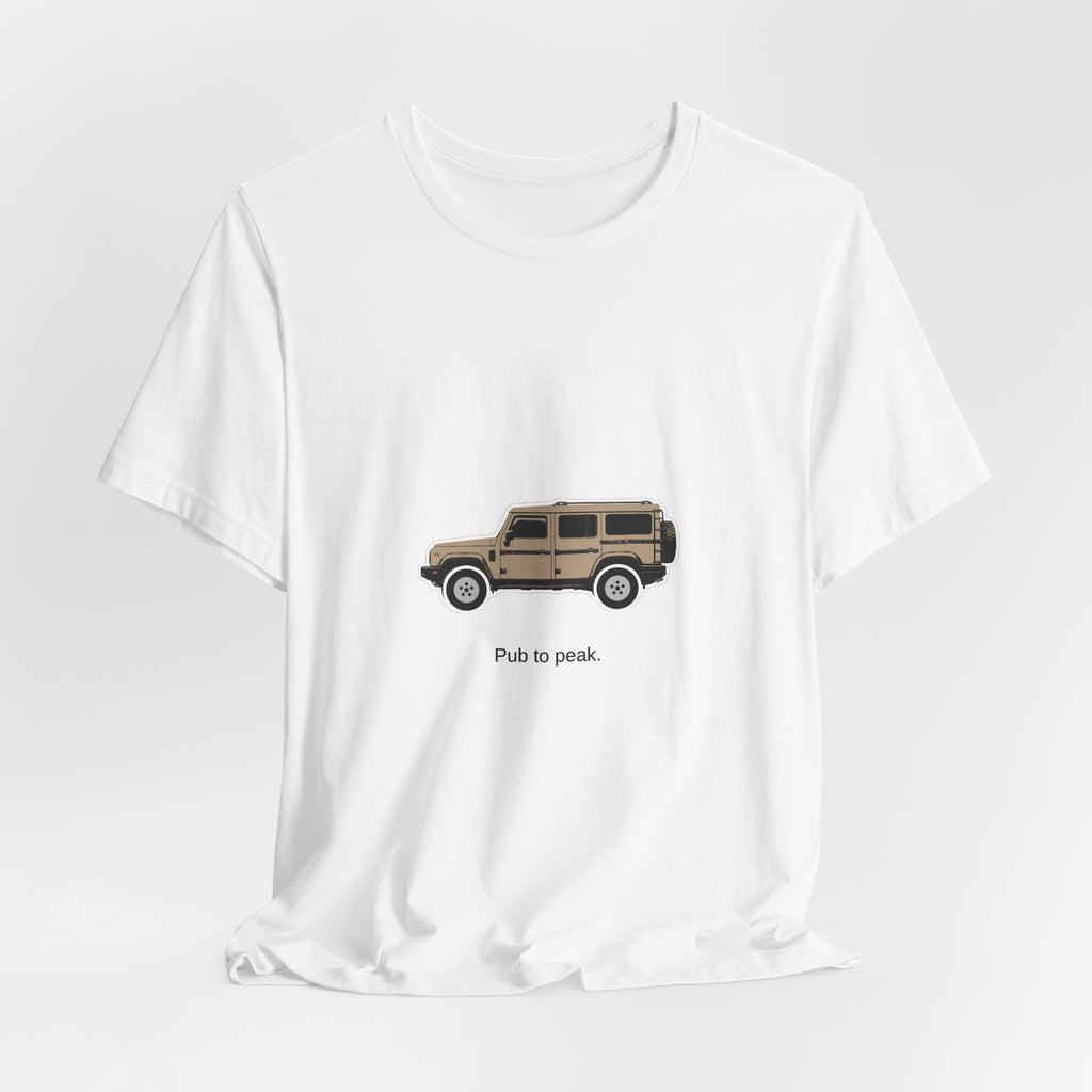 Boxy 4x4 Hambach Side Tee — Magic Mushroom White Field — Pub to peak
