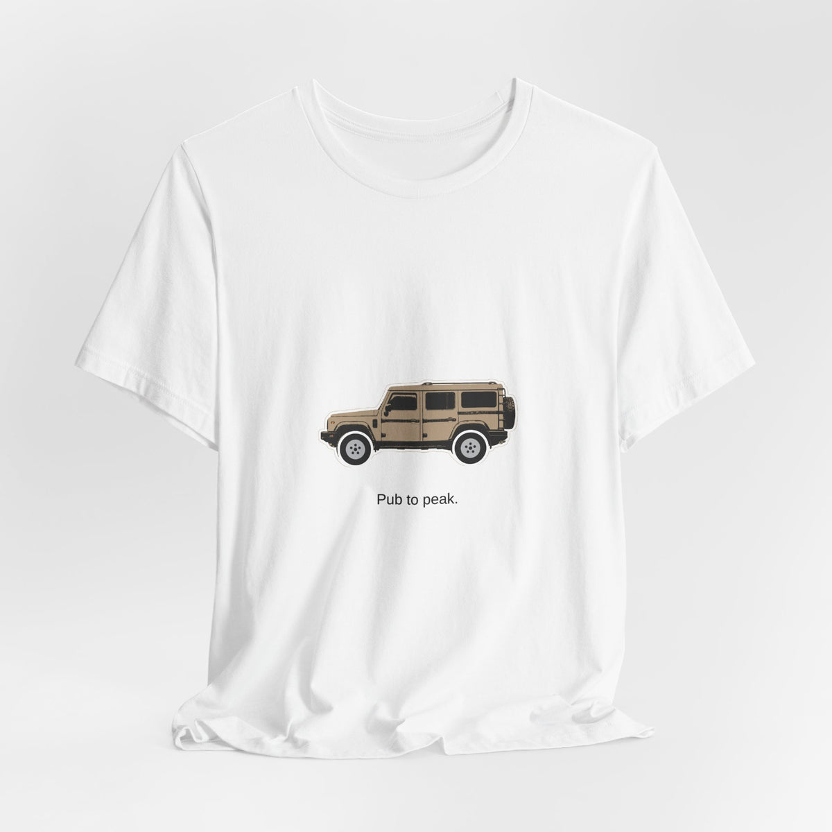 Boxy 4x4 Hambach Side Tee — Magic Mushroom White Field — Pub to peak