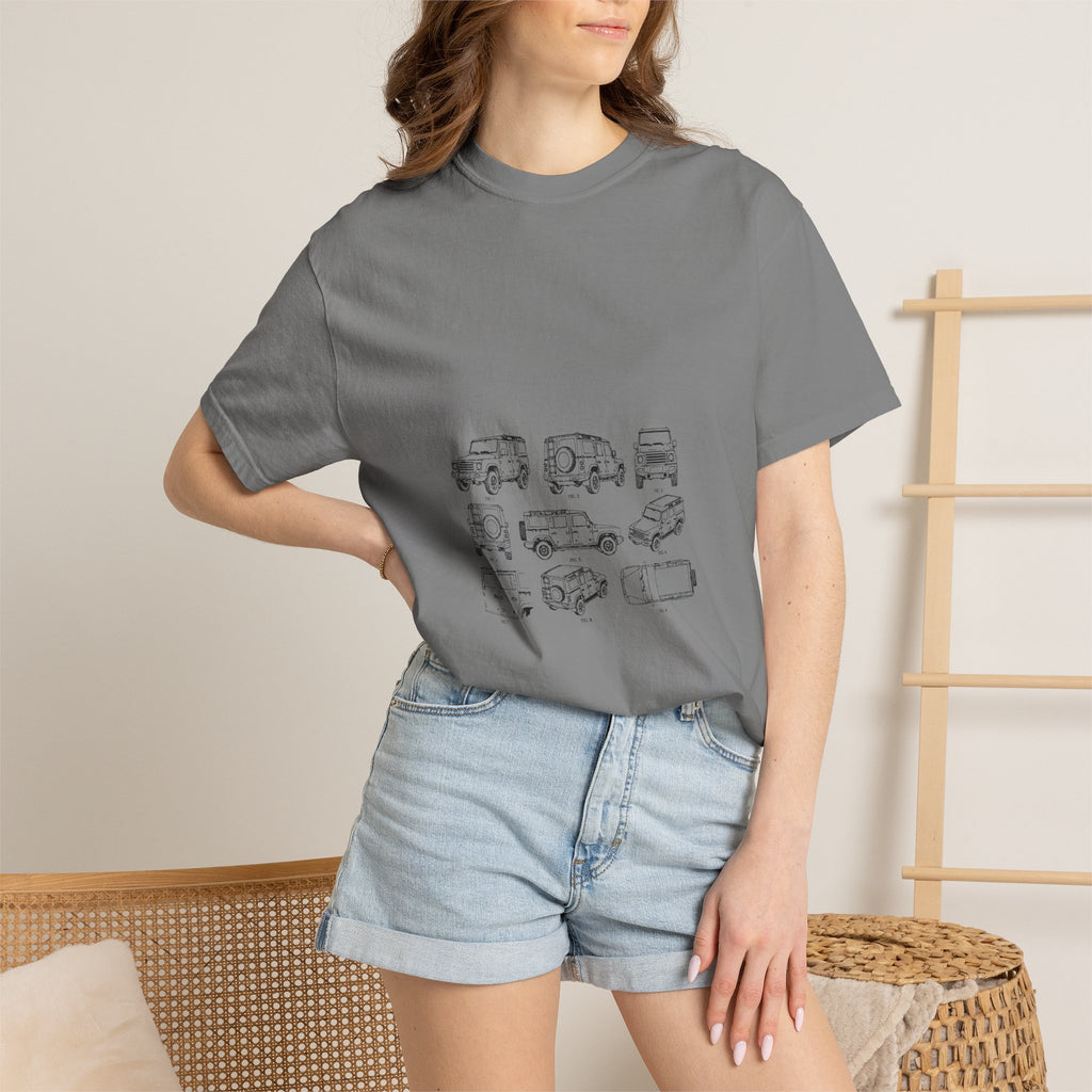 Boxy 4x4 Patent Sheet Tee