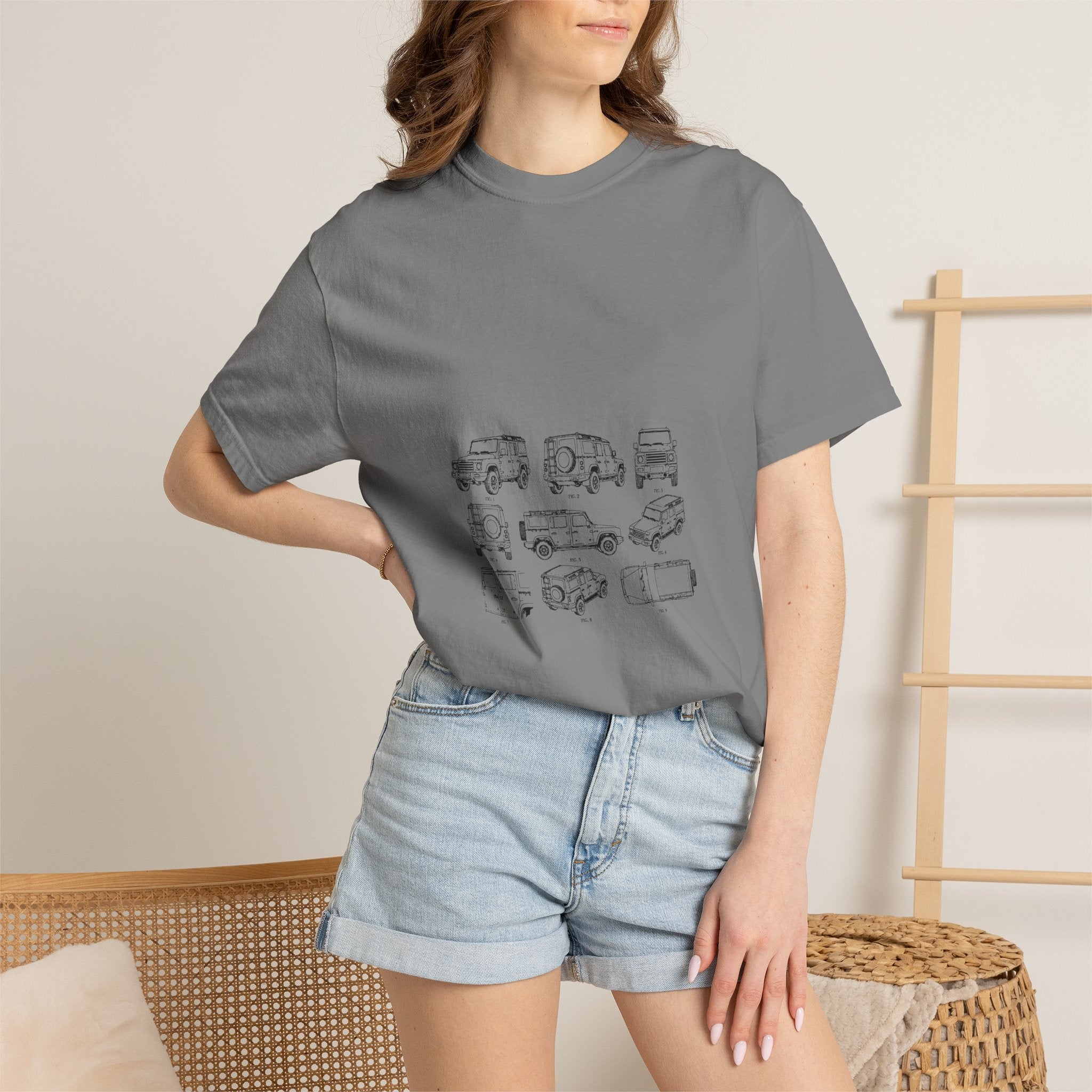 Boxy 4x4 Patent Sheet Tee
