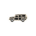 Boxy 4x4 Hambach Side Sticker — Inky Black