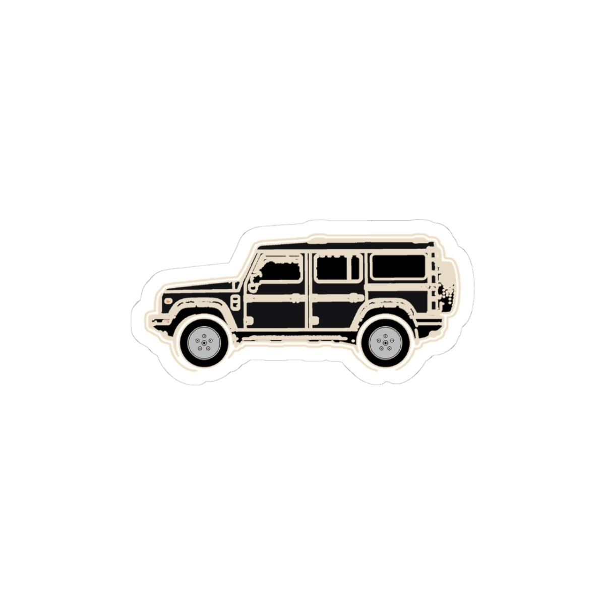 Boxy 4x4 Hambach Side Sticker — Inky Black