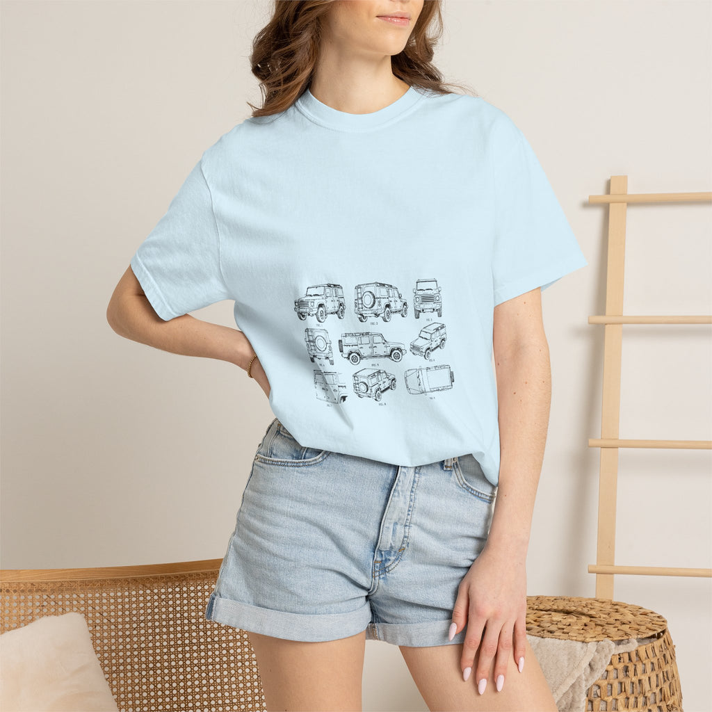 Boxy 4x4 Patent Sheet Tee