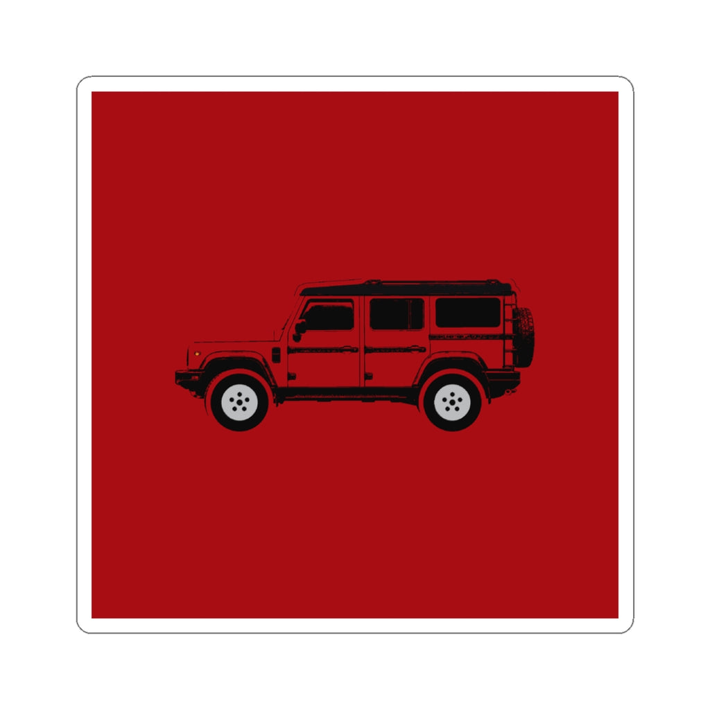 Boxy 4x4 Hambach Side Sticker — Devil Red Inky Roof