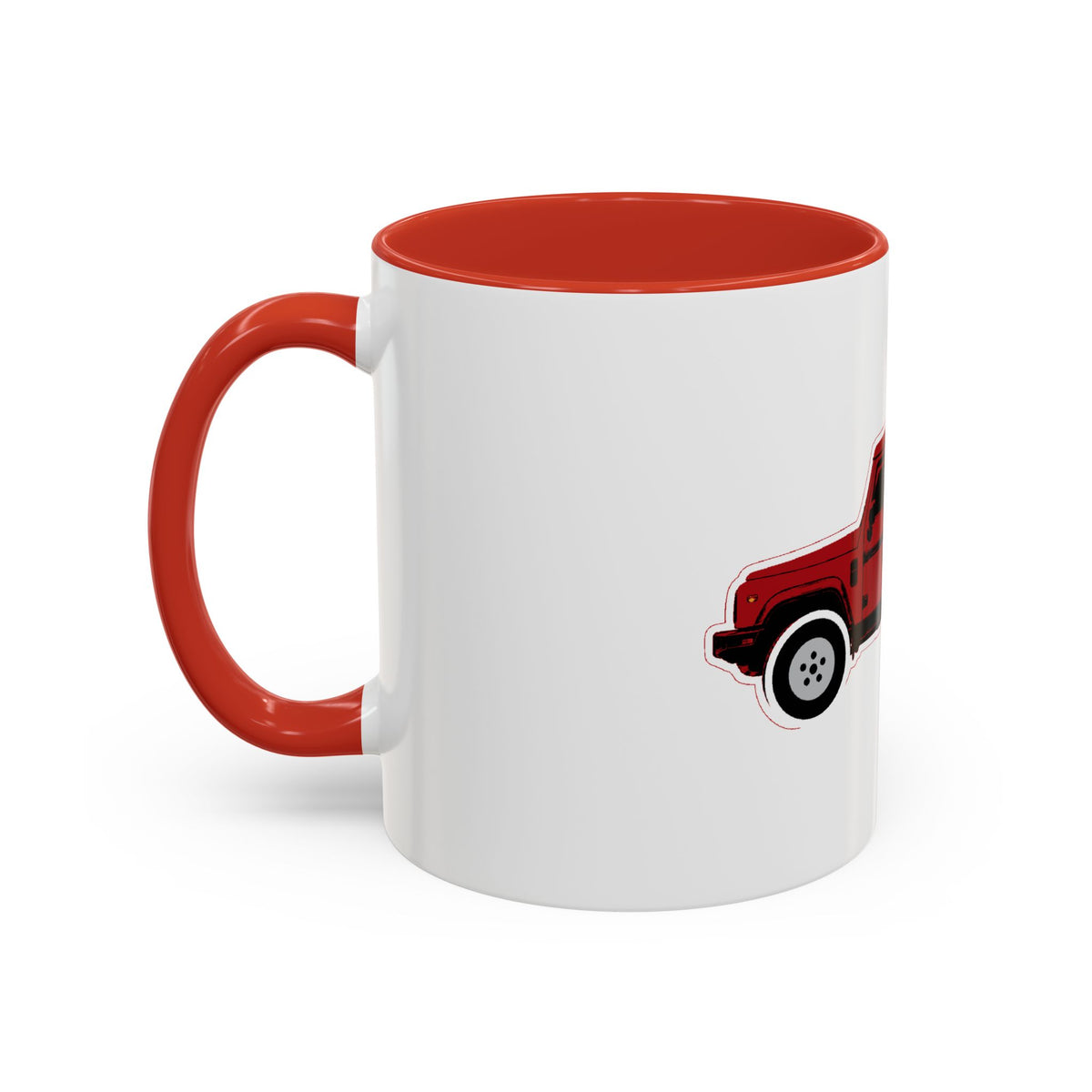 Boxy 4x4 Devil Red Accent Mug