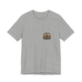 Tee with left-chest Arizona Navy fake patch, Athletic Heather