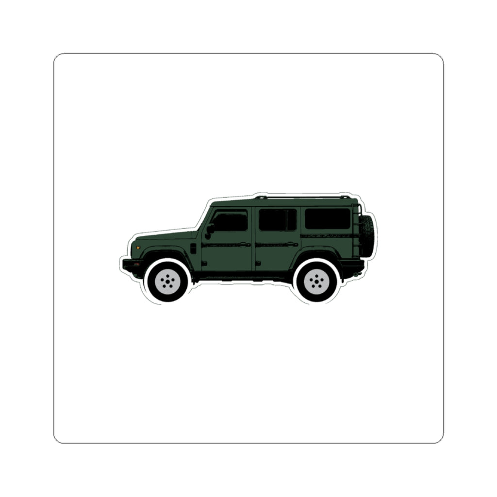 Boxy 4x4 Hambach Side Sticker — Sela Green White Field