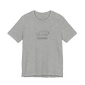 Tee with full-chest boxy 4x4 and RESCUE-READY. GEOGRAPHY OPTIONAL. lettering, Athletic Heather