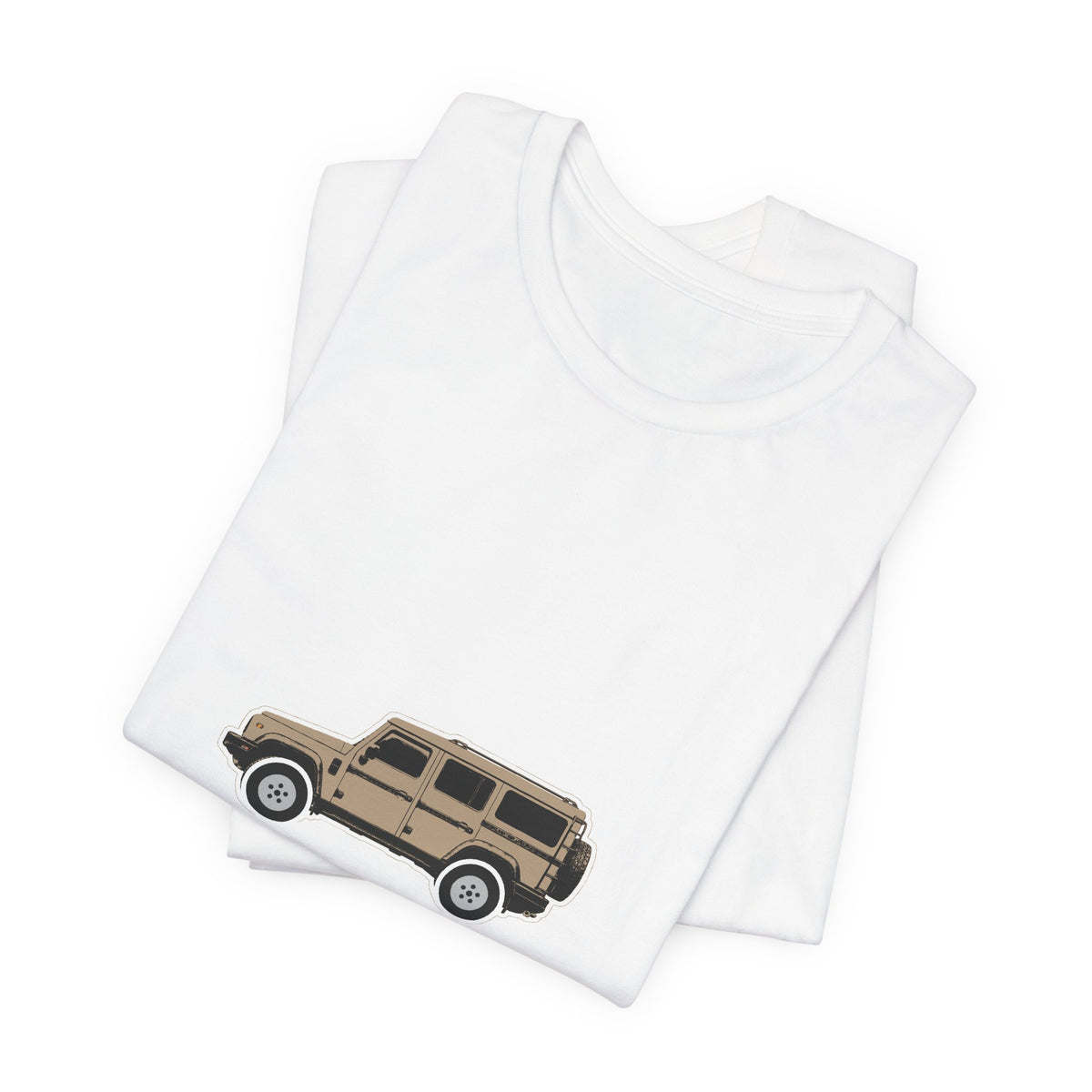 Boxy 4x4 Hambach Side Tee — Magic Mushroom White Field — Where pavement ends.