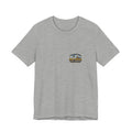 Tee with left-chest Tulsa Lighthouse Service fake rescue patch, Athletic Heather